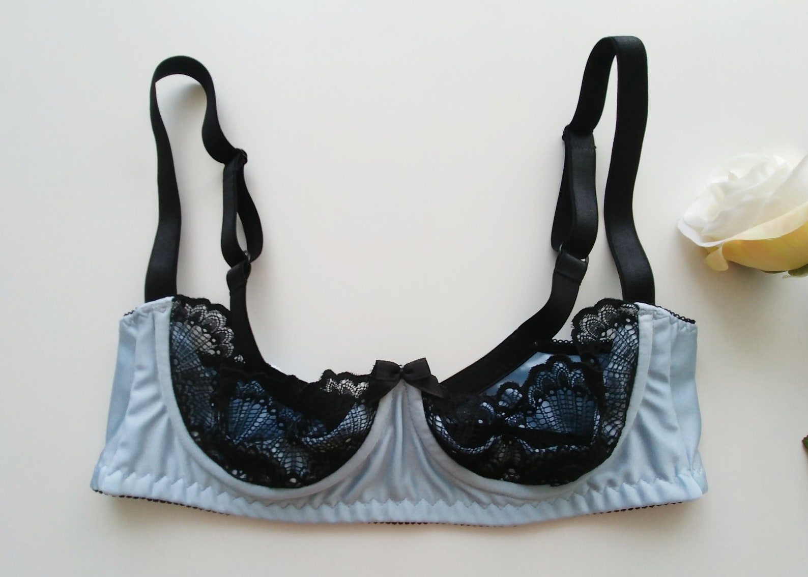 Lace 01. Shelf Bra LUCY Quarter cup bra in many color Etsy