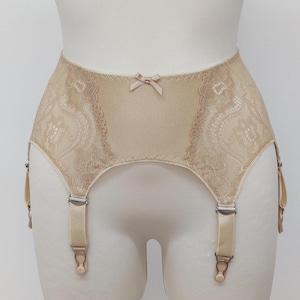 Lace MONA 6 strap Garter Belt Size XS-3XL
