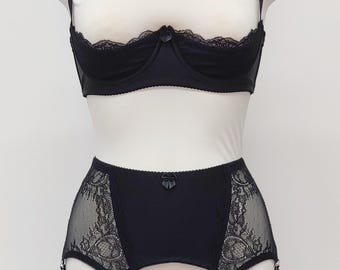 Garter Belt Porte Jarretelles 8 Straps Suspender Stockings Christmas M (40  ) - Etsy