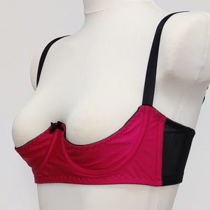 Shelf cup GINA bra in Pink, Lilac, Green, Burgundy red
