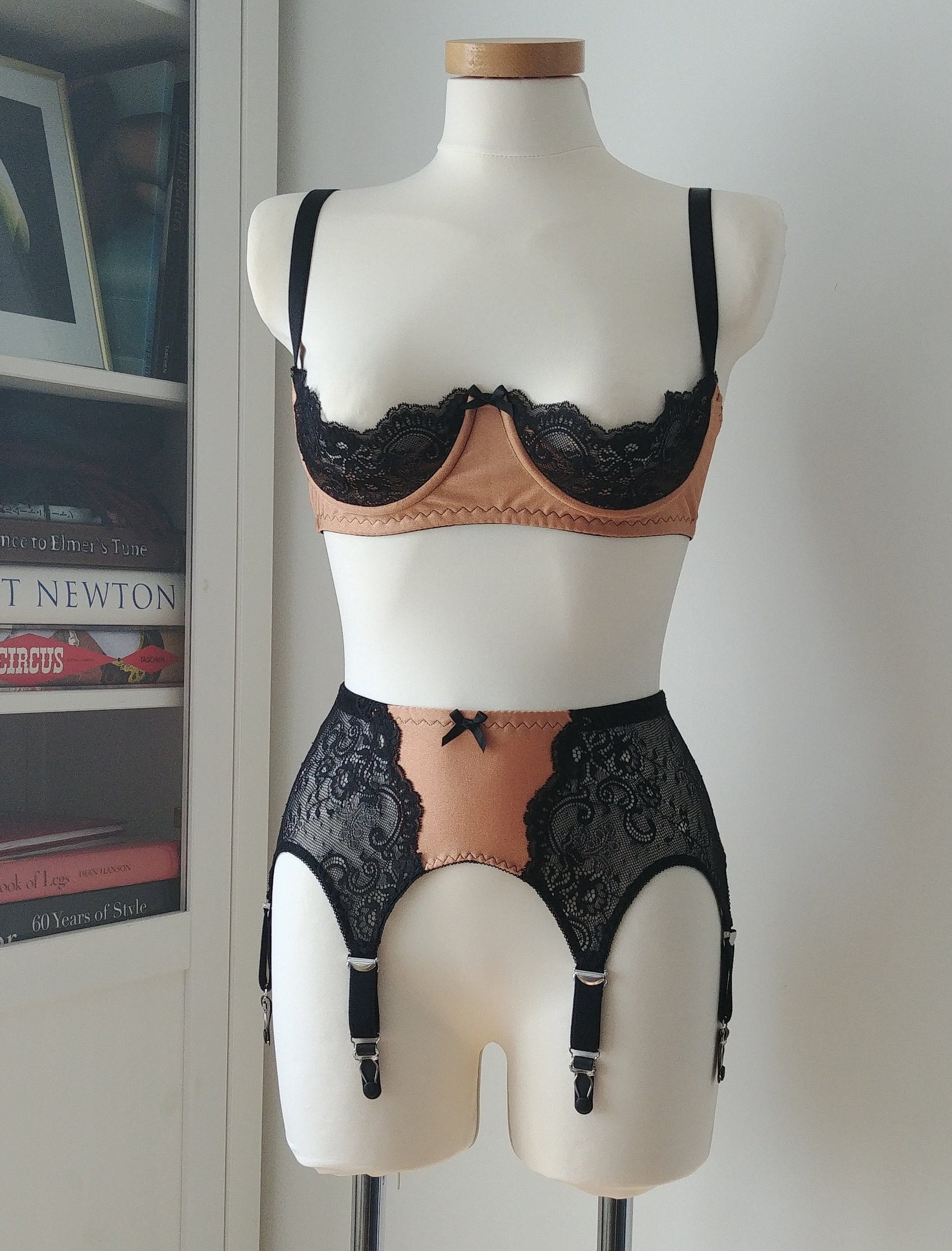 Shelf Bra LUCY Quarter cup bra with more color combinations Etsy