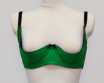 Shelf cup GINA bra in Pink, Lilac, Green, Burgundy red