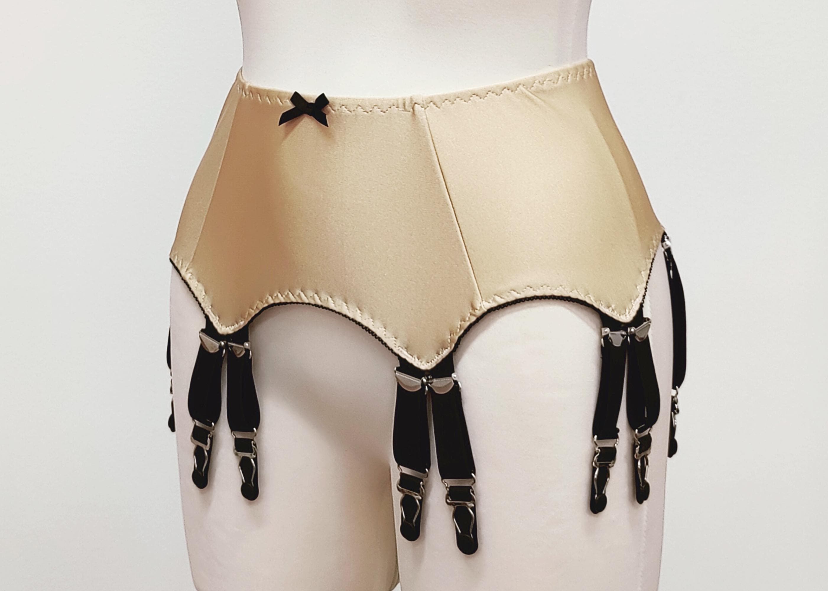 12 Strap JOAN Suspender Belt Fetish Garter Belt in Many Colors Size XS-4XL  - Etsy