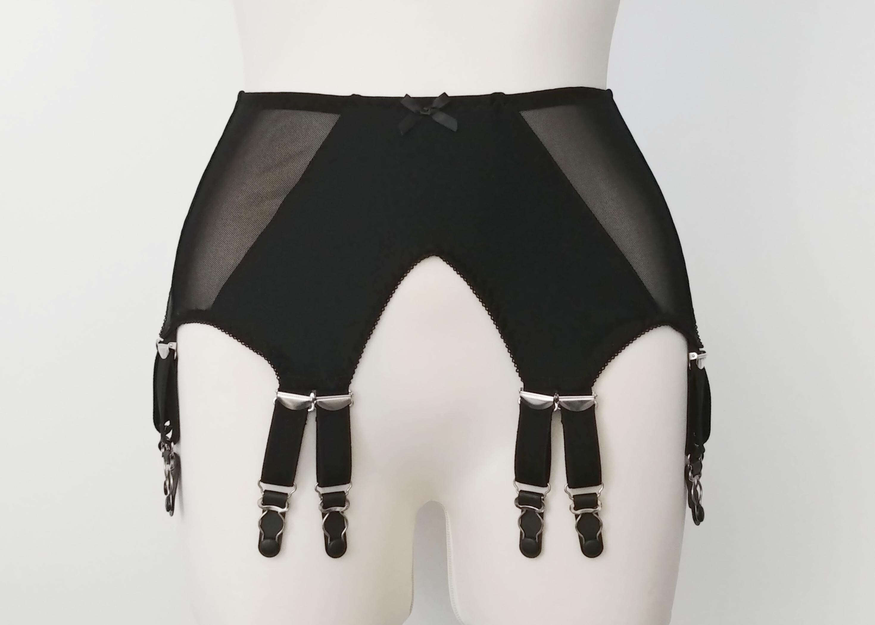 Black White Beige and Pink STELLA 12 Strap Garter Belt Suspenders XS 3XL Etsy Canada