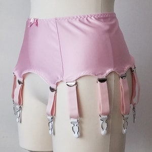 Pink GRETA Classic Garter Belt Size XS-4XL 10