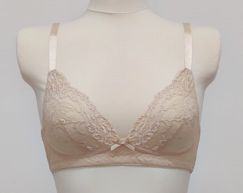 Black White Beige BELLA Bralette Triangle Bra