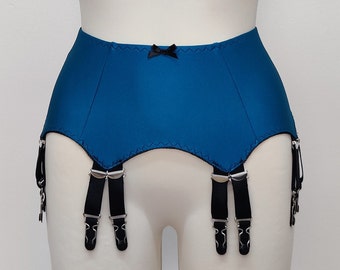 12 strap JOAN Suspender Belt Fetish Garter Belt in many colors Size XS-4XL