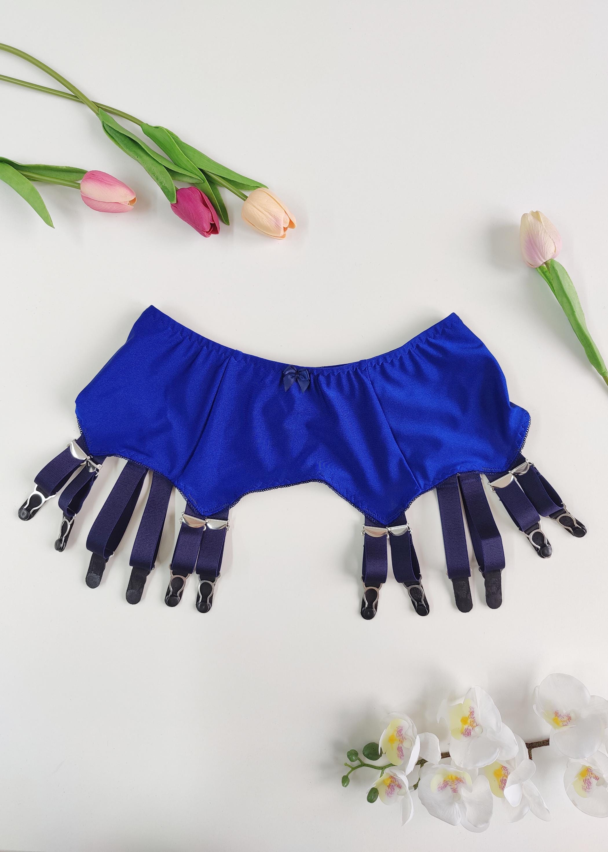 12 Strap JOAN Suspender Belt Fetish Garter Belt in Many Colors Size XS-4XL 