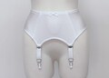 White 4-10 strap GRETA Garter Belt in Size XS-4XL
