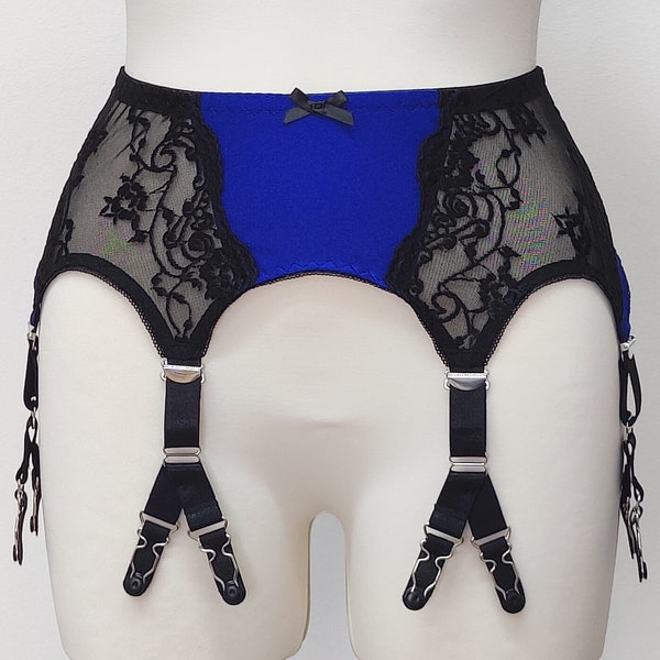 Porte-jarretelles en dentelle RITA avec porte-jarretelles en V Lingerie rétro fétiche Taille XS-3XL