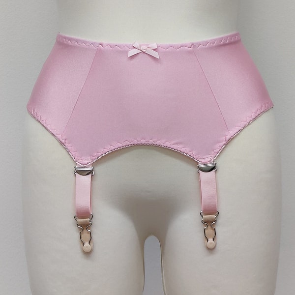 Pink GRETA Classic Garter Belt Size XS-4XL