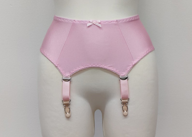 Pink GRETA Classic Garter Belt Size XS-4XL image 1