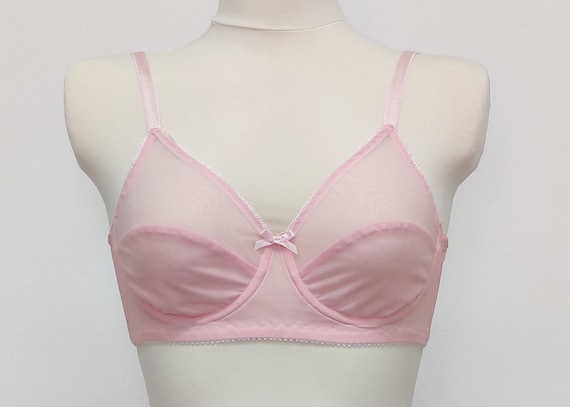 Sheer Black White Pink Beige LILY Transparent Underwired Bra 