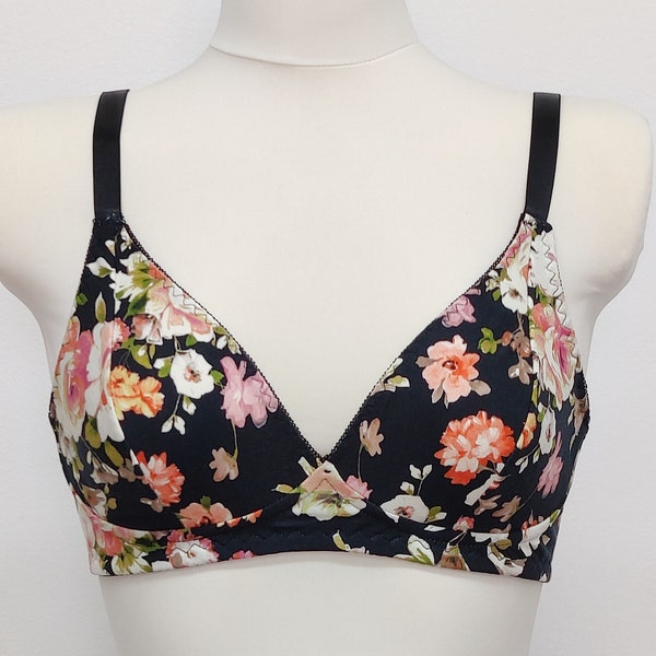 Floral OLIVIA Bralette Triangle Bra