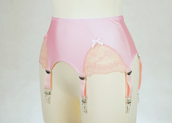 Porte jarretelles large r tro SCARLETT rose Porte jarretelles