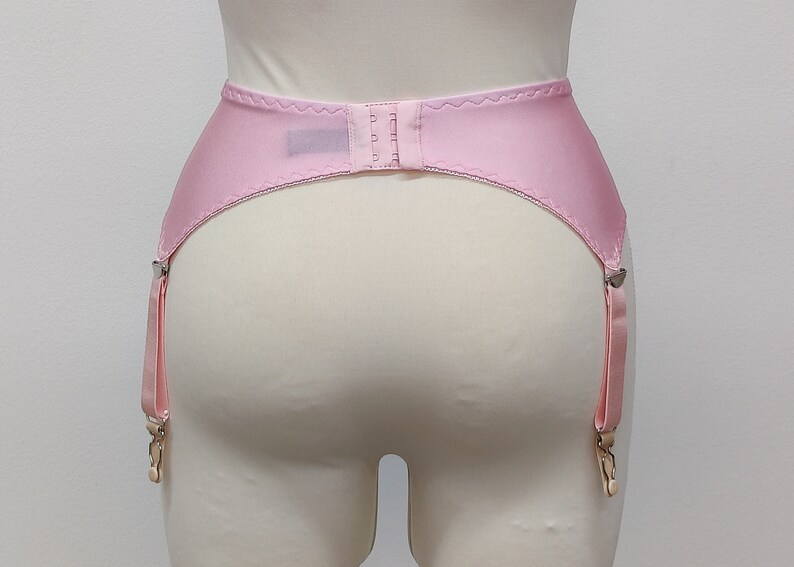 Pink GRETA Classic Garter Belt Size XS-4XL image 3