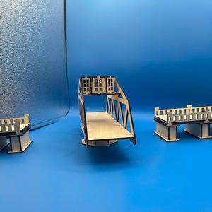 Laser-cut Wooden Swing Bridge | Functional Moving Bridge Model | 22 ...