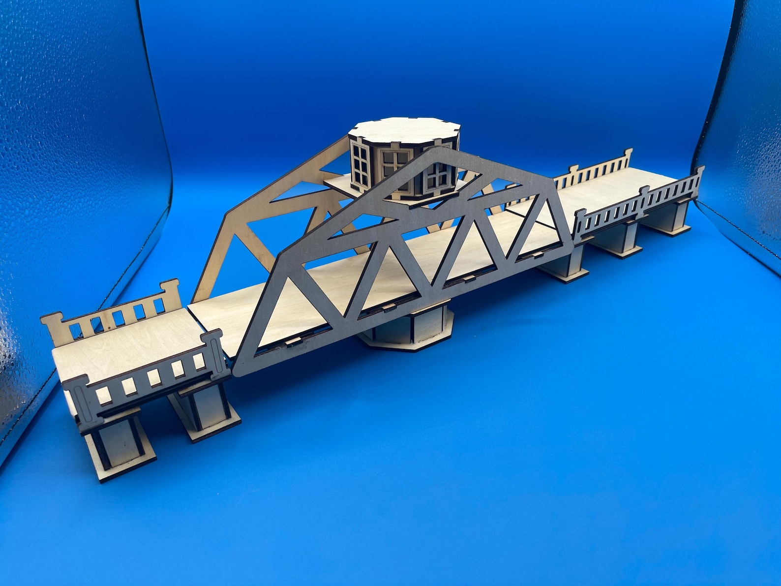 Laser-cut Wooden Swing Bridge | Functional Moving Bridge Model | 22 ...