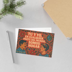 Künstlerische Postkarte - Celebrate Love and Home | Perfekt für Geschenke, Wandkunst, Schreibwaren
