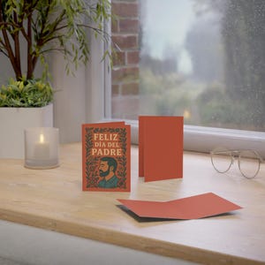 Elegante biglietto d'auguri per la festa del papà - Biglietti fatti a mano, perfetti per papà, regalo premuroso, festa