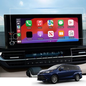 2023–2025 Toyota Sienna 12.3-Inch Screen Protector for  – Custom Laser-Cut TPU PPF – Anti-Glare, Self-Healing, Easy Install Kit
