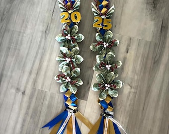 Guirnalda de flores de dinero y mariposas para graduación, colores personalizados 2026