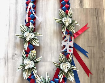 Guirnalda de flores de dinero en forma de corazón para graduación, colores personalizados 2026