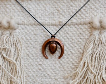 Antique Copper Pendant Necklace