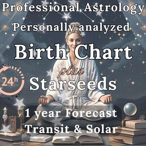 Leitura Astrológica Especial: Leitura Astrológica do Mapa Astral, Leitura Aprofundada do Mapa Natal, Relatório de Estrelas Fixas, Previsão Celestial, Relatório de Sementes Estelares