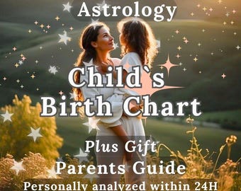 Child Birth Chart Astrology Reading: Personalized Natal Report (Digital Download)