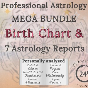 Special Analysis: Astrology Birth Chart Reading, In Depth Natal Chart, Career, Love, Starseeds, Chiron, Karma, Health Report, 1Year Forecast
