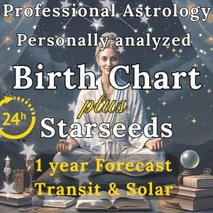Leitura Astrológica Especial: Leitura Astrológica do Mapa Astral, Leitura Aprofundada do Mapa Natal, Relatório de Estrelas Fixas, Previsão Celestial, Relatório de Sementes Estelares