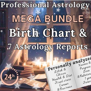 Astrology Analysis: Birth Chart Reading, In Depth Natal Chart, Career, Love, Starseeds, Chiron, Karma, Health Report, Celestial Forecast