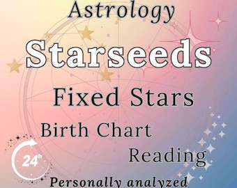 Personalisierte Sternenwert-Lesung: Feste Sterne Geburtstafel (Digitaler Download)