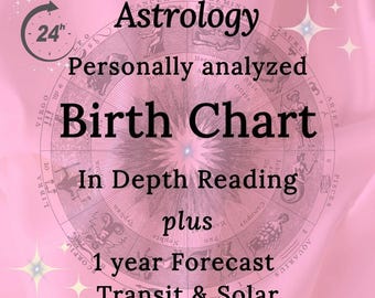 Astrologie: Personalisierte Geburtshoroskop-Lesung, 1-Jahres-Vorhersage