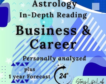 Personalisierte Karriere Astrologie Reading: Geburtshoroskop-Daten & 1-Jahres-Vorhersage (Digitaler Download