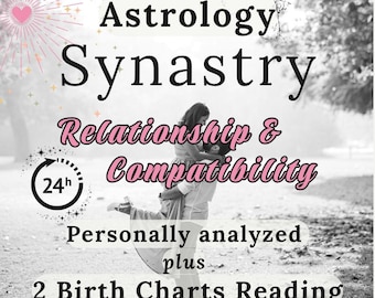 In-Tiefe Beziehungs-Synastry Reading: Liebe & Kompatibilitäts-Methode (Digitaler Download
