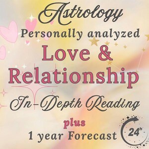 Personalized Astrology Reading: Love, Relationship & 1-Year Forecast (Digital Download) image 1
