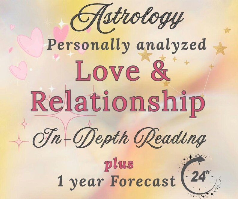 Personalized Astrology Reading: Love, Relationship & 1-Year Forecast (Digital Download) image 1