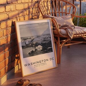 Modern Washington DC Wall Art DC Home Decor Capitol Print Neutral DC Capitol Skyline Wall Printable Location Wall Art Digital Download