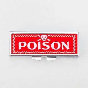 Poison Rectangle Pill Box - Goth Pill Box, Pill Tin, Small Box, Pill Organizer, Vitamin Case, Trinket Box, Pill Case, Pill Holder, Travel