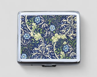 Art Nouveau 8 Day Pill Box - Poppies, Bridesmaids Gift, Travel Size, Pill Box, 7 Day Pill Box, Portable Pill Case, Pocket Pharmacy, Gift