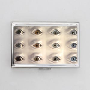 EyeBalls Zigarettenetui, Kartenhalter - Macabre, Creepy Geldbörse, Zigarettenetui Art Zigarettenetui, Visitenkarte, Ausweishalter