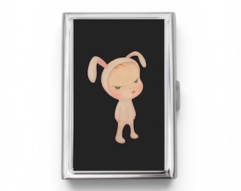 Nara Cigarette Case OR Card Holder - Yoshitomo, Zigarettenetui, Art Cigarette Case, Business Card, ID Holder