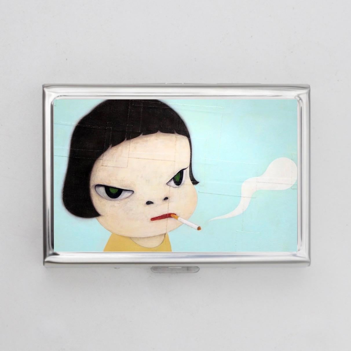 Nara Cigarette Case OR Card Holder - Yoshitomo, Zigarettenetui, Art  Cigarette Case, Business Card, ID Holder