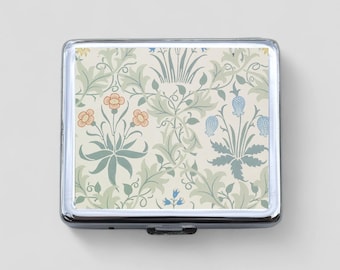Art Nouveau 8 Day Pill Box - Poppies, Bridesmaids Gift, Travel Size, Pill Box, 7 Day Pill Box, Portable Pill Case, Pocket Pharmacy, Gift