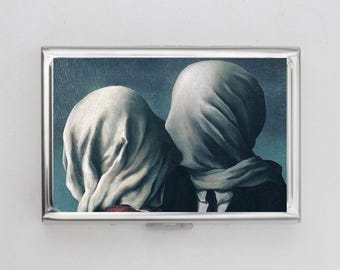 The Lovers II Matchbox Cigarette Case OR Card Holder - Valentine's Gift, Anniversary Gift, Artwork, Cigarette Case, Business Card, ID Holder