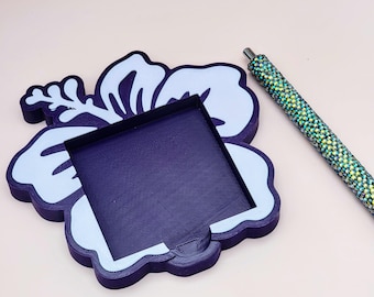 Hibiscus Sticky Note Holder