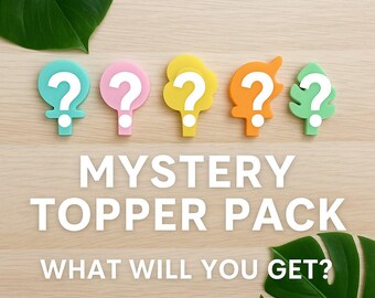 Mystery Pack Straw Toppers | 3D Printed Straw Toppers | PLA | Holiday & Seasonal Drink Accessories | Cute Reusable Cup Decor | Stanley Cup