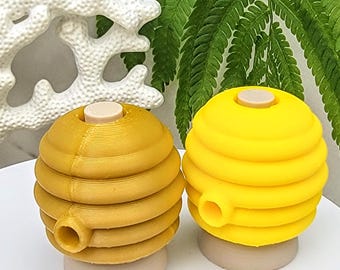Beehive Straw Topper | 3D Printed Straw Toppers | PLA | Holiday and Seasonal Drink Accessories | Cute Reusable Cup Decor | Stanley Cup
